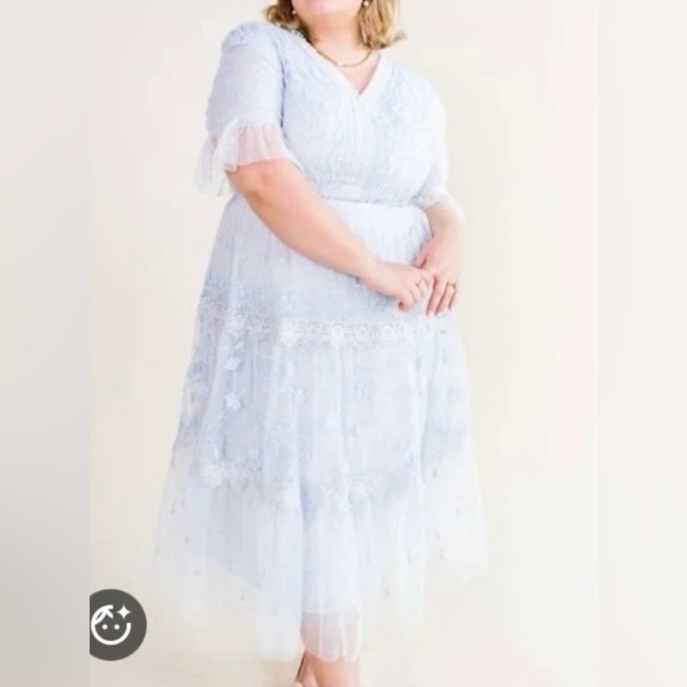 Ivy City Co Blue Jules Dress